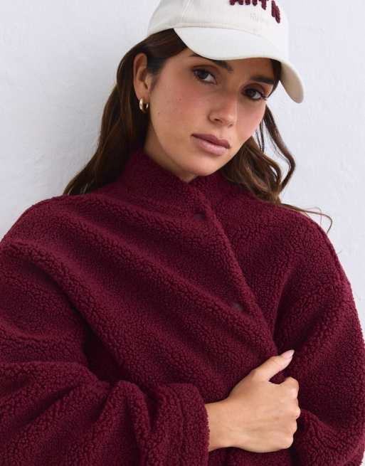 Aim'n Merlot pile coach-jakke i merlot, 4 af 4