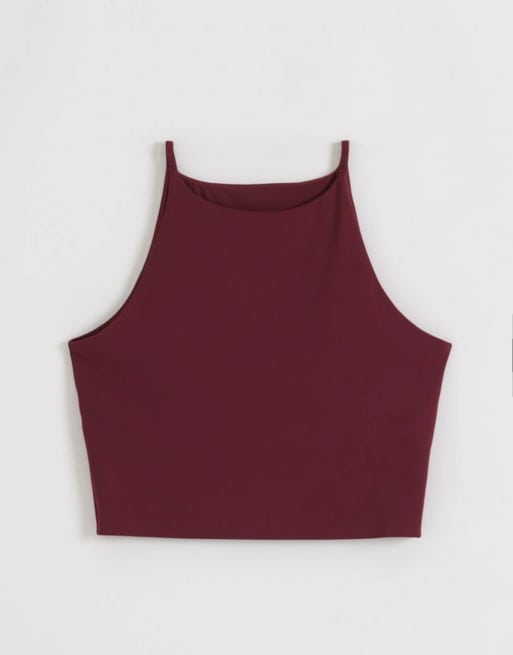 Aim'n Merlot sense halter bralette in merlot, 4 of 4