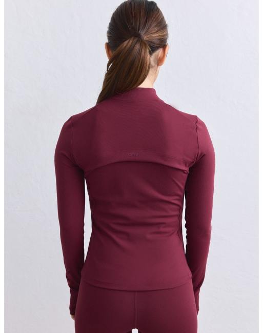 Aim'n Merlot sense zip jacket in merlot, 2 of 4