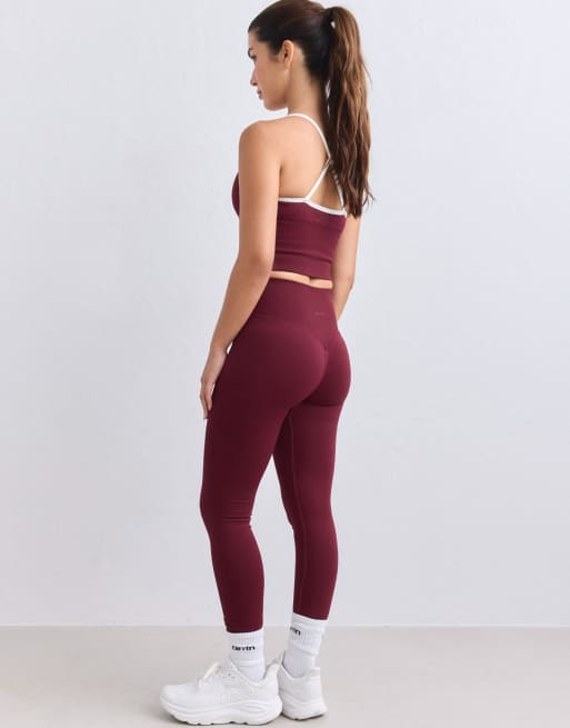 Aim'n Merlot shape seamless petite tights in merlot, 2 of 4
