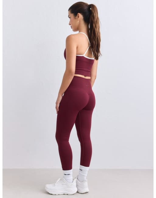 Aim'n Merlot shape seamless tall tights in merlot, 2 of 4