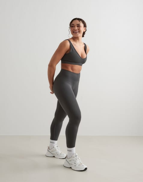 Aim'n - Mørkegrå formende sømløse leggings - view 1
