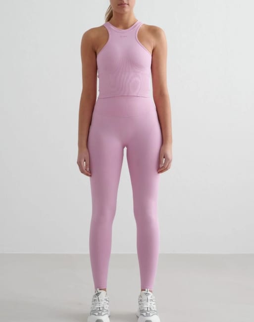 Aim'n - Naadloze corrigerende top met racervoorkant in 'cotton candy' roze, 3 van 4