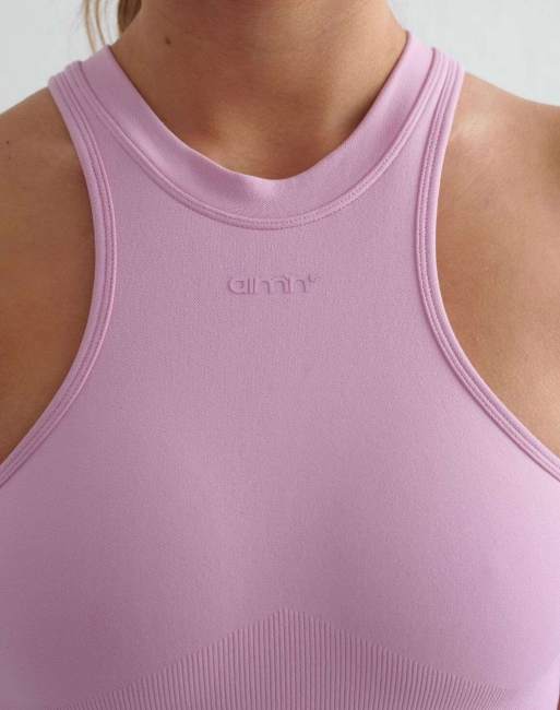 Aim'n - Naadloze corrigerende top met racervoorkant in 'cotton candy' roze, 4 van 4
