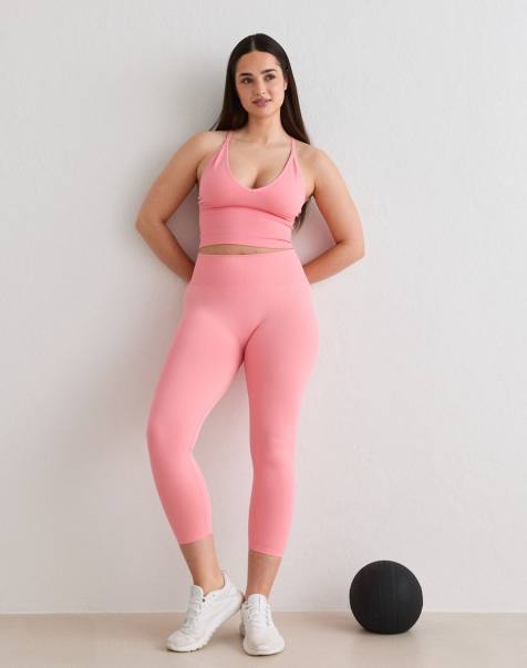 Aim'n - Naadloze vormgevende 7/8 panty in roze - view 1
