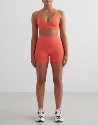 Aim'n - Nahtlose, formende Hotpants in Mandarinen-Orange