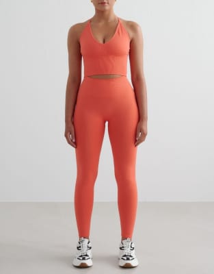 Aim'n - Nahtlose, formende Leggings in Mandarinen-Orange