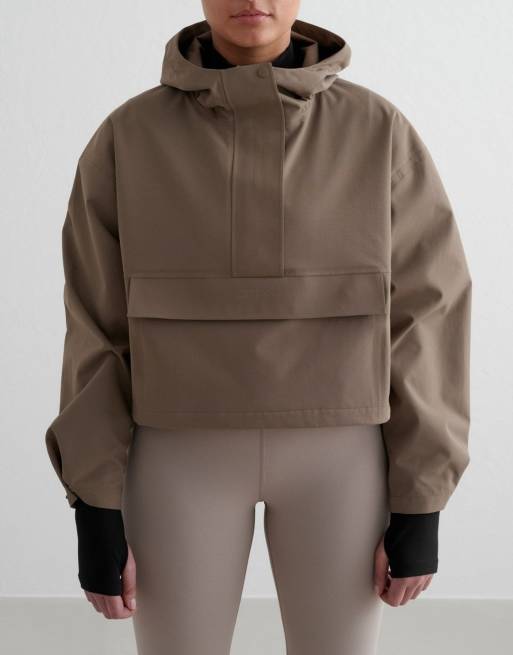 Aim'n - Nougat - Anorak corto impermeabile color cuoio