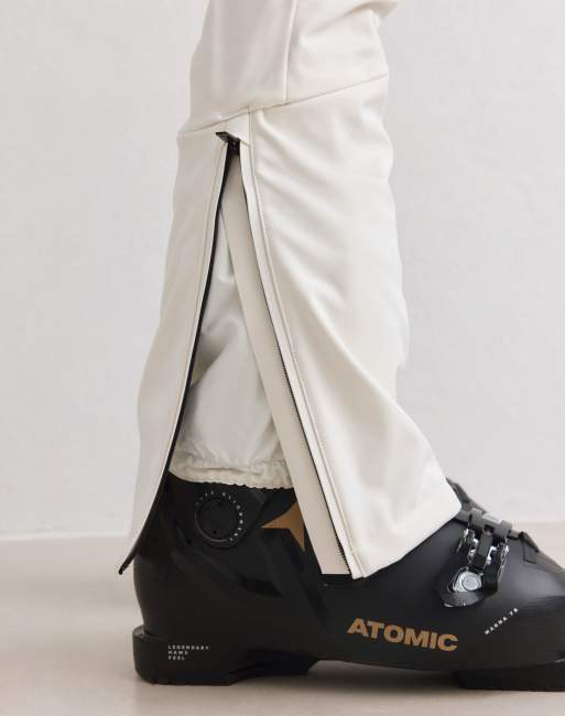 Aim'n Off white stretch thermo bib pants in off white, 3 of 4