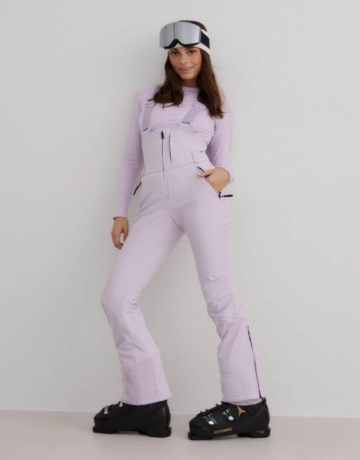 Aim'n - Pale Lavender - Pantaloni con pettorina elasticizzati color lavanda pallido