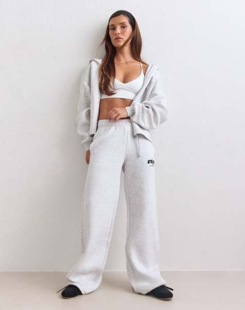 Aim'n pantalon de jogging Athletics Club gris clair chiné - view 1