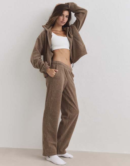Aim'n pantalon en polaire couleur noisette, 2 de 4