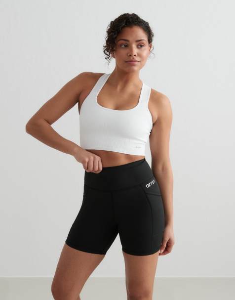 Aim'n - Pantaloncini midi neri con due tasche - view 1