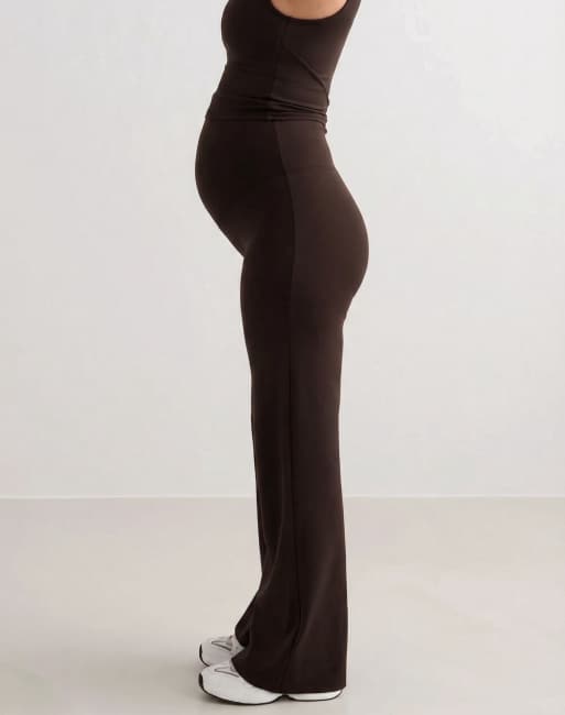Aim'n pantalones anchos premamá Sense en chocolate, 2 de 4