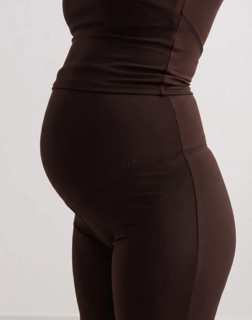 Aim'n pantalones anchos premamá Sense en chocolate, 4 de 4