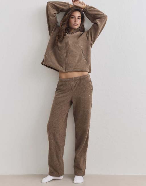 Aim'n - pantalones de forro polar color avellana, 1 de 4