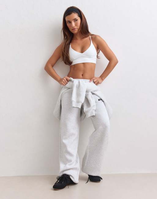 Aim'n pantaloni della tuta Athletics Club in grigio chiaro mélange, 3 di 4