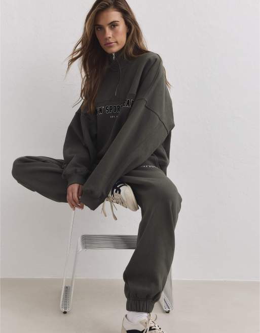 Aim'n pantaloni della tuta classici Dark ivy in Dark ivy, 4 di 4