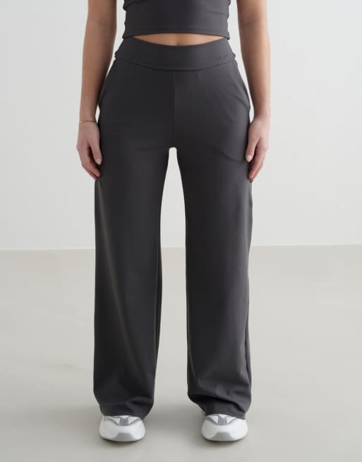 Aim'n Petite - Grey Sense - Broek met wijde pijpen in schaduwgrijs
