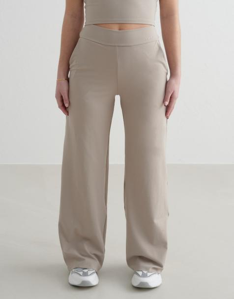 Aim'n Petite - Sense - Broek met wijde pijpen in donker kleibeige - view 1