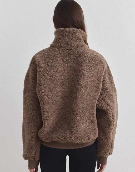 Aim'n Pile-Half-Zip in Haselnuss, 2 von 4