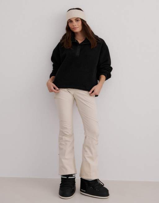 Aim'n - Polar fleece trui met lange mouwen in zwart, 2 van 4