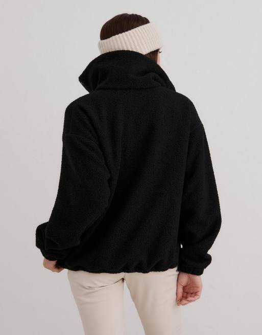 Aim'n - Polar fleece trui met lange mouwen in zwart, 4 van 4