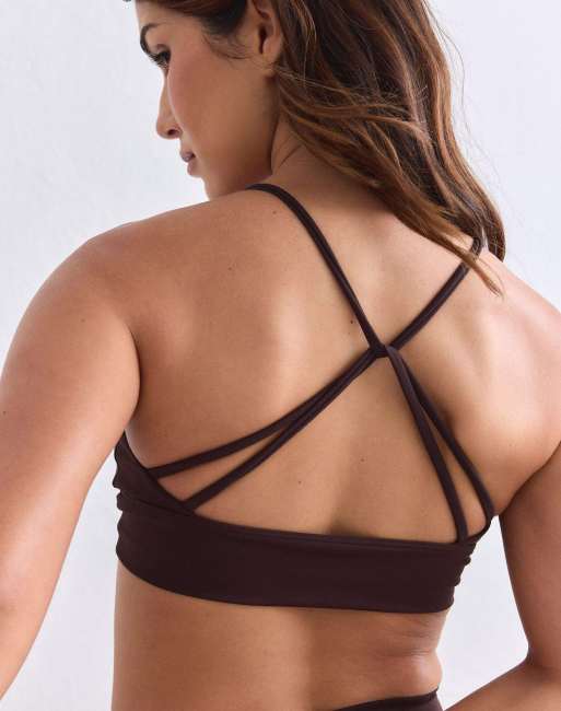 Aim'n reggiseno con spalline Sense color cioccolato, 3 di 4