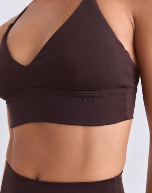 Aim'n reggiseno con spalline Sense color cioccolato, 4 di 4
