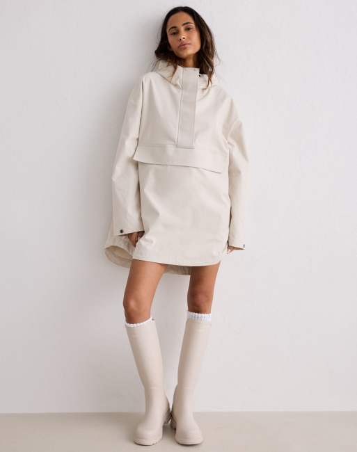 Aim'n - Sand - Anorak oversize impermeabile color sabbia