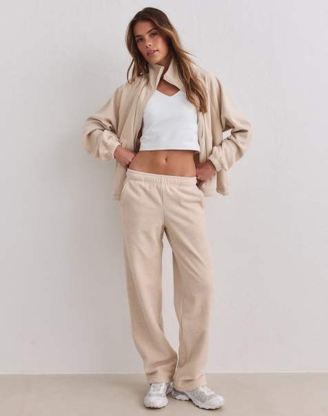 Aim'n Sand fleece pants in sand - view 1
