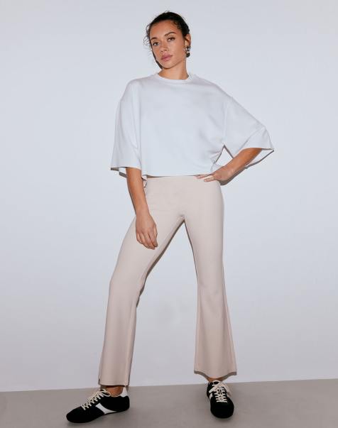 Aim'n - Sand Luxe - Leggings a zampa beige - view 1