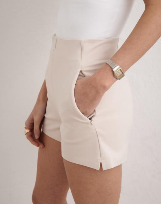 Aim'n Sand luxe mini shorts in sand, 2 of 4