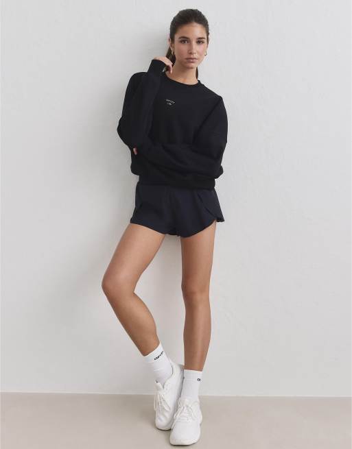 Aim'n schwarze Lauf-Sweatshirt in Schwarz, 4 von 4