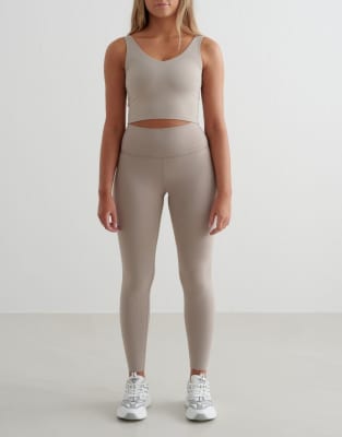 Aim'n - Sense - Leggings in Lehm-Beige-Neutral