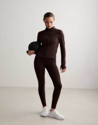 Aim'n - Sense - Leggings in Schokoladenbraun-Brown