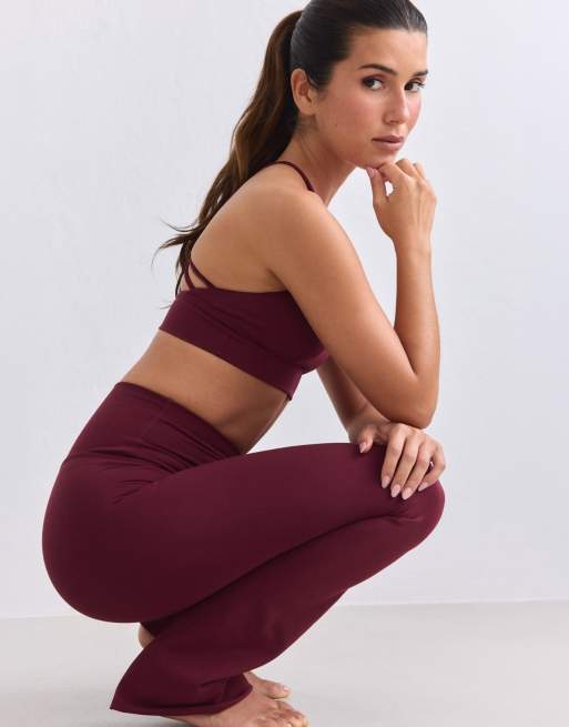 Aim'n Sense petite tights med svaj i merlot, 3 af 4