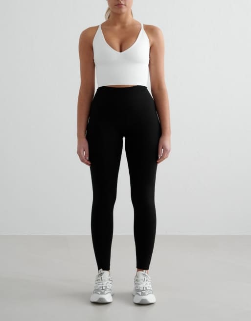 Aim'n - Shape - Brassière sans coutures à bretelles croisées dans le dos - Blanc, 3 de 4