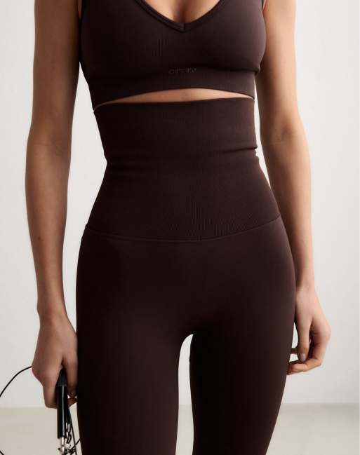 Aim'n - Shape - Legging sans coutures effet gainant - Chocolat, 2 de 4