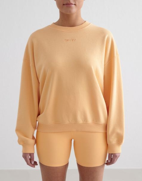 Aim'n Sorbet terry sweatshirt in creamy orange - view 1