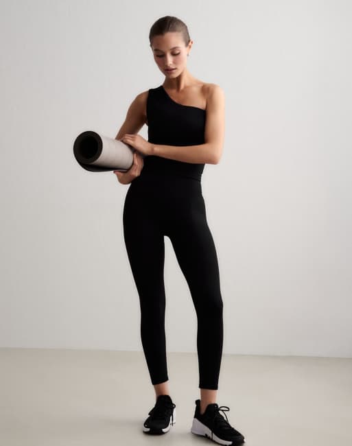 Aim'n - Sort formende sømløs oneshoulder-bralette, 4 af 4