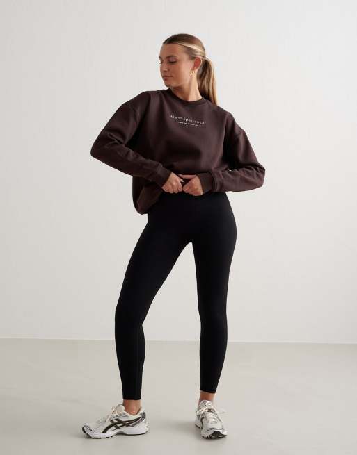 Aim'n - Sweat à inscription - Cacao, 2 de 4