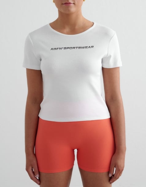 Aim'n - T-shirt stretch - Blanc - view 1