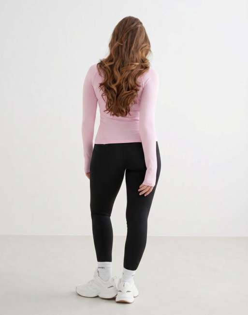 Aim'n top de grossesse basique à manches longues en Cotton Candy, 3 de 4