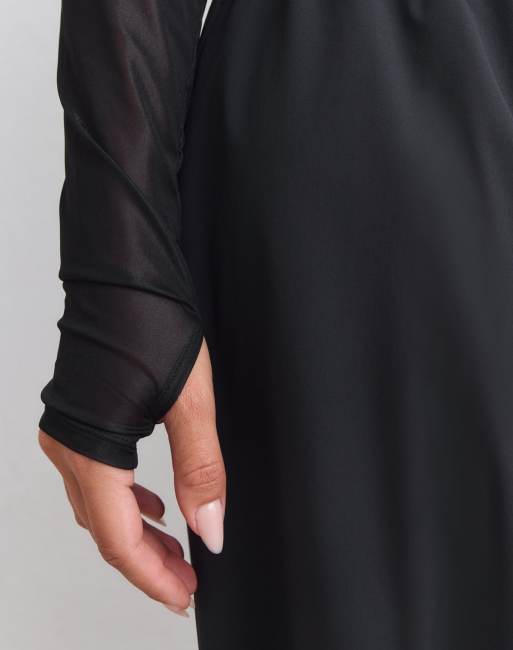Aim'n transparentes Langarmtop in Schwarz, 4 von 4