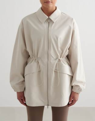 Aim'n - Wasserfeste Jacke in Lehmbeige mit Reißverschluss-Neutral