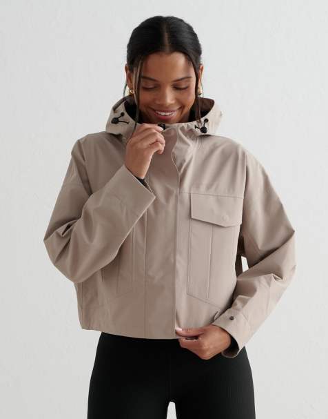 Aim'n - Waterbestendig jack in donkerklei beige - view 1