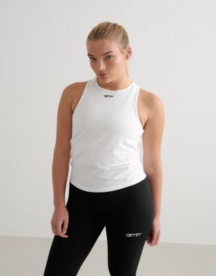 Weiches Basic-Trägershirt in Weiß Weiß 42