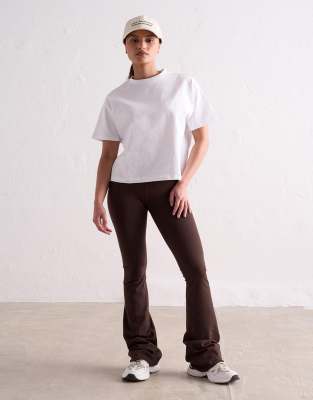 Aim'n White boxy t-shirt in white
