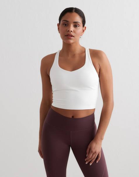 Aim'n White sculpting strappy bralette in white - view 1